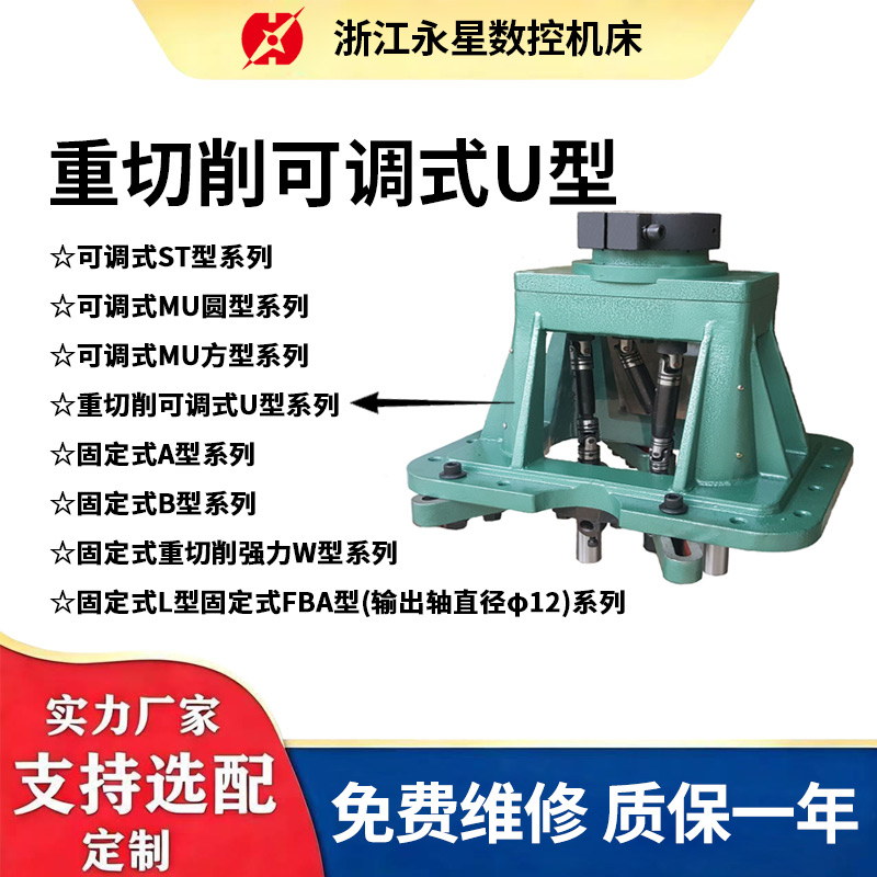 重切削可调式U型