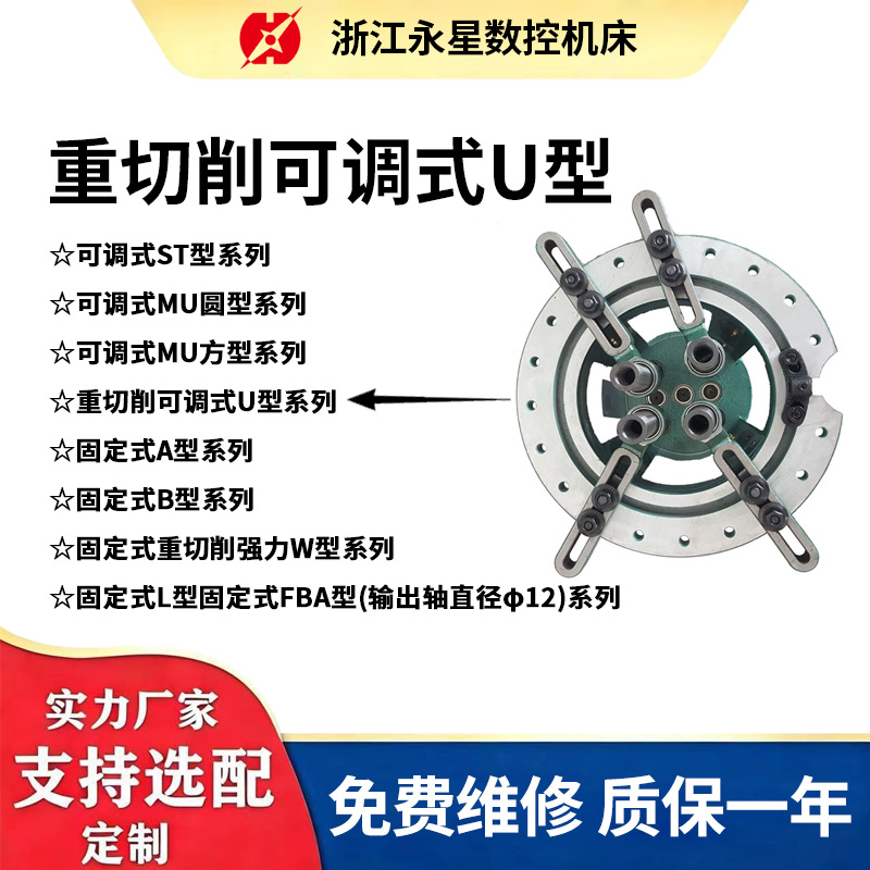 重切削可调式U型